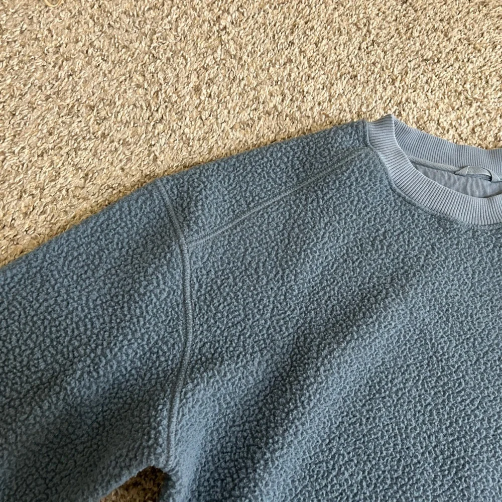 Everlane ReNew Fleece Oversized Crewneck Sweatshirt Women's Size Medium Blue - Picture 10 of 12